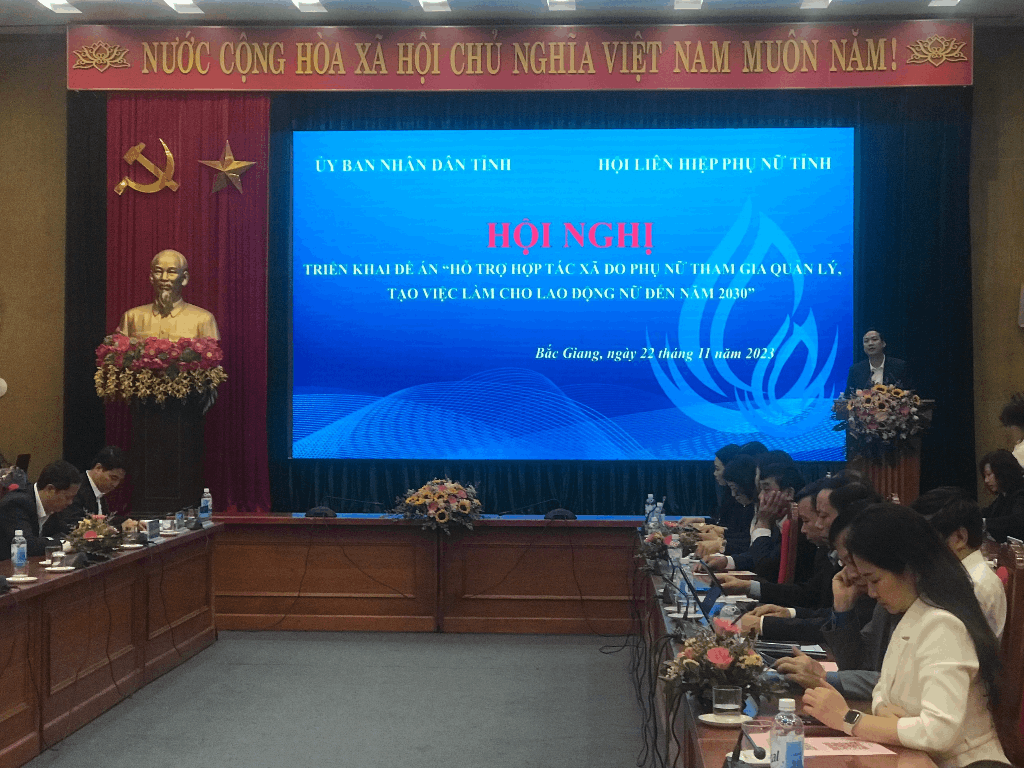 Hội LHPN tỉnh Bắc Giang tổ chức Hội nghị triển khai  Đề án “Hỗ trợ hợp tác xã do phụ nữ tham gia...