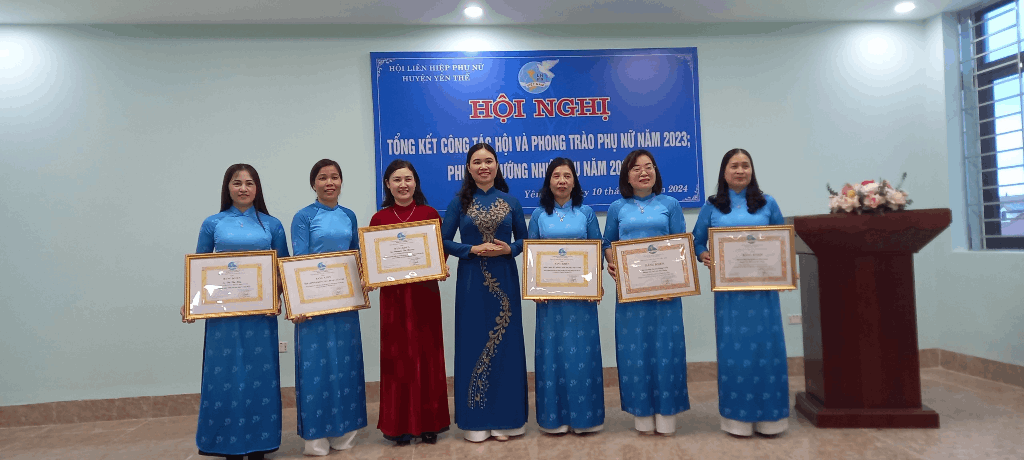 HỘI LHPN HUYỆN YÊN THẾ TỔ CHỨC HỘI NGHỊ TỔNG KẾT PHONG TRÀO NĂM 2023