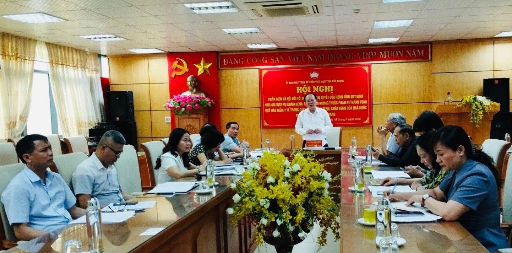 Hội nghị phản biện xã hội đối với dự thảo Nghị quyết của HĐND tỉnh Quy định mức giá dịch vụ khám...