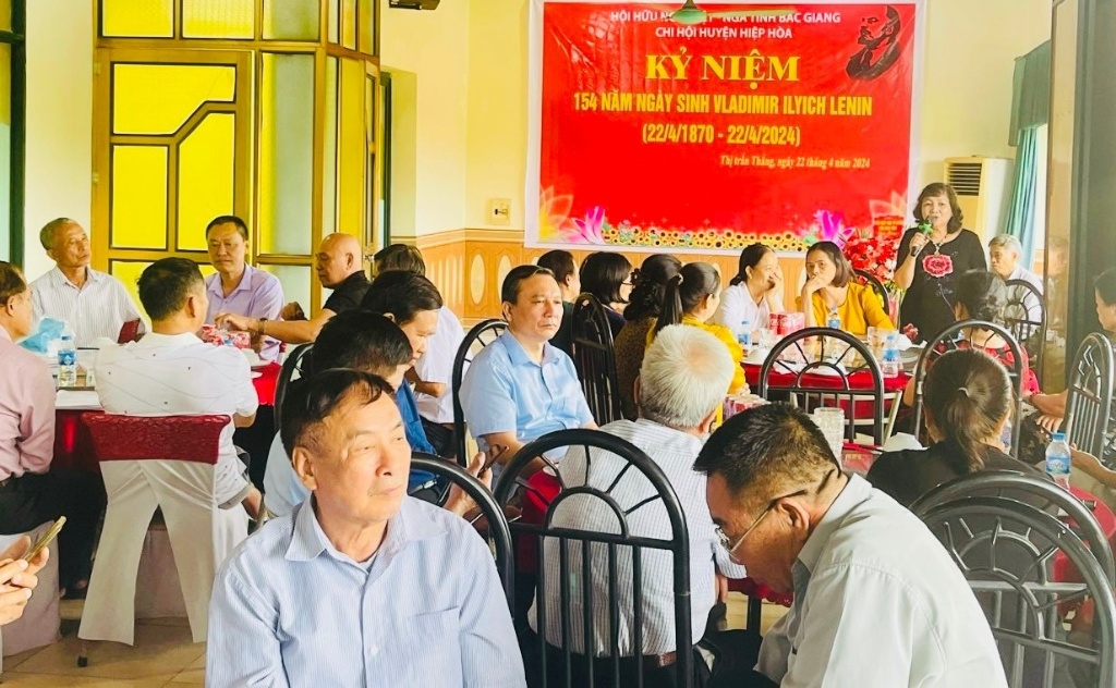 Hội Hữu nghị Việt Nam - Nga tỉnh tổ chức gặp mặt nhân Kỷ niệm 154 năm Ngày sinh V.I.Lênin...