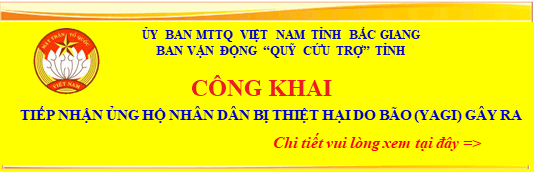 Bắc Giang: Ban Vận động Quỹ Cứu trợ tỉnh Bắc Giang công bố sao kê kinh phí và nhu yếu phẩm ủng hộ...