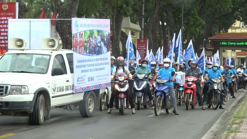 Hội LHPN huyện Lục Nam tổ chức Lễ phát động chiến dịch truyền thông  xóa bỏ định kiến giới và...