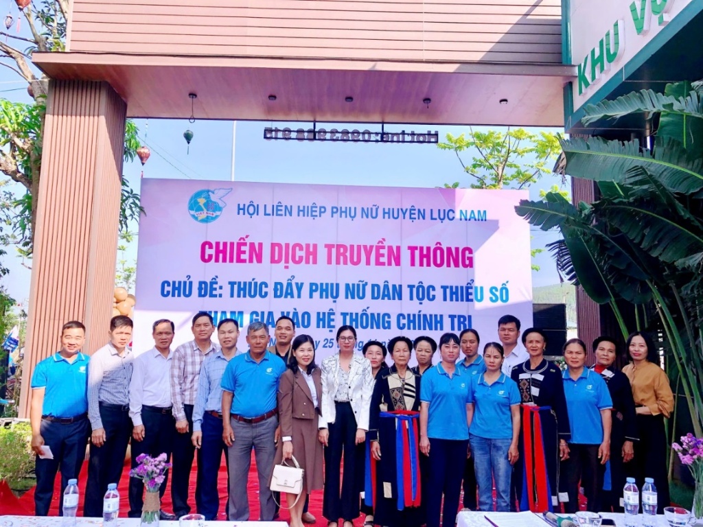 Hội LHPN huyện Lục Nam tổ chức chiến dịch truyền thông nhằm thúc đẩy phụ nữ dân tộc thiểu số tham...