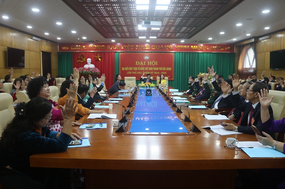 Đại hội đại biểu MTTQ Việt Nam thành phố Bắc Giang khóa XXII,  nhiệm kỳ 2024 - 2029