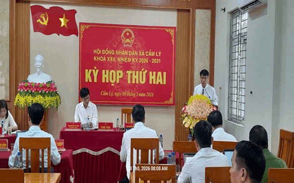Hội đồng nhân dân xã Cẩm Lý tổ chức Kỳ họp thứ Hai (kỳ họp chuyên đề )