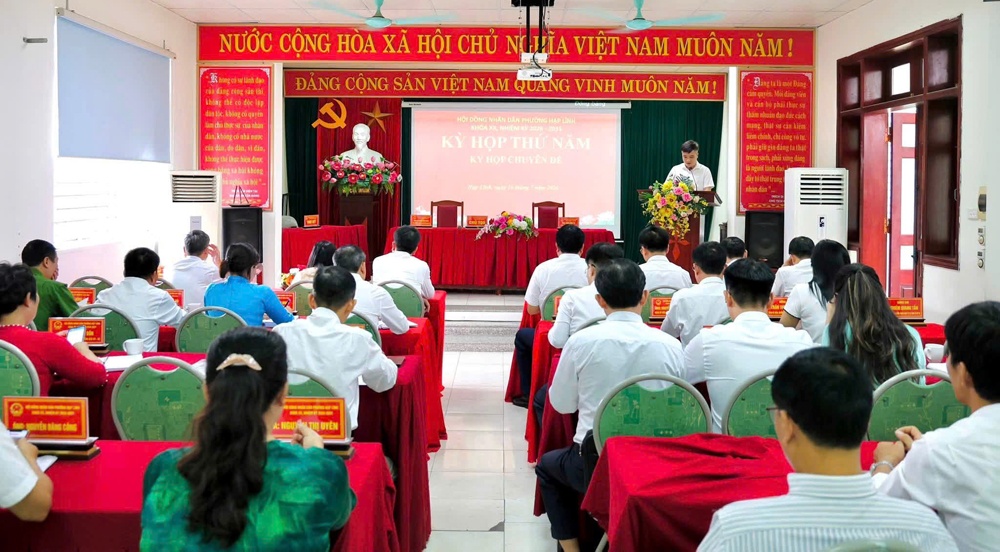 Hội đồng nhân dân phường Hạp Lĩnh, khoá xx, nhiệm kỳ 2026-2031 tổ chức Kỳ họp thứ Năm (kỳ họp...