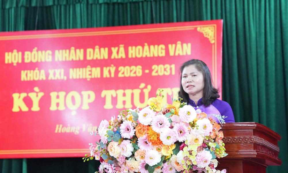 HĐND xã Hoàng Vân thông qua 5 nghị quyết
